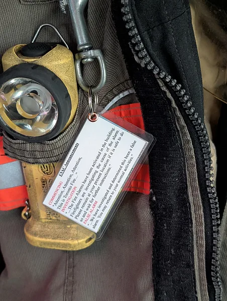 Mini Evac Announcment Card